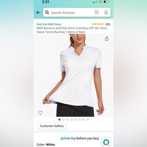 More Women’s Golf Shirt